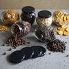 Staklenka Amfora 580 ml (fi 82) s crnim poklopcem 6 kom. - 6 