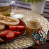 Staklenka kapaciteta 212 ml, s raznobojnim poklopcima ø 66. - 15 