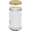 Staklenka TO 300 ml sa zlatnim poklopcem fi 66 - 6 kom. - 3 