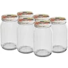 Staklenka TO 900 ml s poklopcem u boji fi82/6 - 6 kom.  - 1 