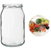 Staklenka TO 900 ml s poklopcem u boji fi82/6 - 6 kom. - 13 
