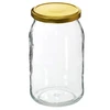 Staklenka TO 900 ml s zlatnim poklopcem fi 82/6 - 6 kom. - 3 