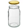 Staklenka TO 900 ml s zlatnim poklopcem fi 82/6 - 6 kom. - 5 