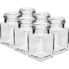 Staklenka twist off 150ml Četiri kuta fi 53 s crnim poklopcem, 6 kom. - 3 