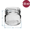 Staklenka twist-off 30 ml s poklopcem u boji fi 43 - 10 kom. - 4 
