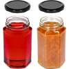 Staklenka twist off 385ml s crnim poklopcem fi 63, 6 kom. - 5 
