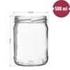 Staklenka twist off 500 ml s šarenim poklopcem fi82/6 - 6 kom. - 2 