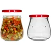 Staklenka twist-off 500ml "Obrnuta Amfora" s bordo poklopcem fi 82/6, 6 kom. - 6 