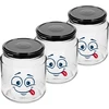 Staklenka twist-off 580ml s tiskom Smiley i poklopcem fi 82/6 - 3 kom. - 2 