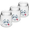 Staklenka twist-off 580ml s tiskom Smiley i poklopcem fi 82/6 - 3 kom. - 3 