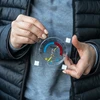 Univerzalni termometar s higrometrom transparentni, samoljepljivi (-50°C do +50°C) - 5 