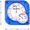 Unutarnji bimetalni termometar s higrometrom (-20 do +50°C), plavi - 4 