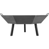 Vrtno ognjište ø 80 cm - loft stil - 2 