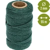 Zelena pamučna špaga 2 mm/55 m/100 g - 4 