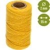 Žuta pamučna špaga 2 mm/55 m/100 g - 4 