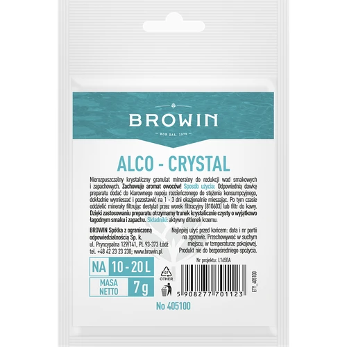 Alco-crystal - sredstvo za poboljšanje svojstava alkohola  - 1 