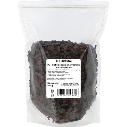 Američke hrastove pahuljice jako tostirane, 500g - 2