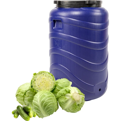 Bačva za kiseljenje 130 L plava - 3