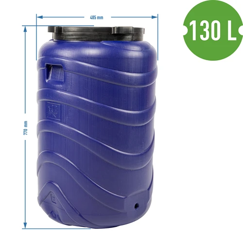 Bačva za kiseljenje 130 L plava - 9