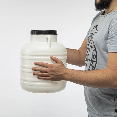 Bačva za kiseljenje 20L - bijela, ručke - 9