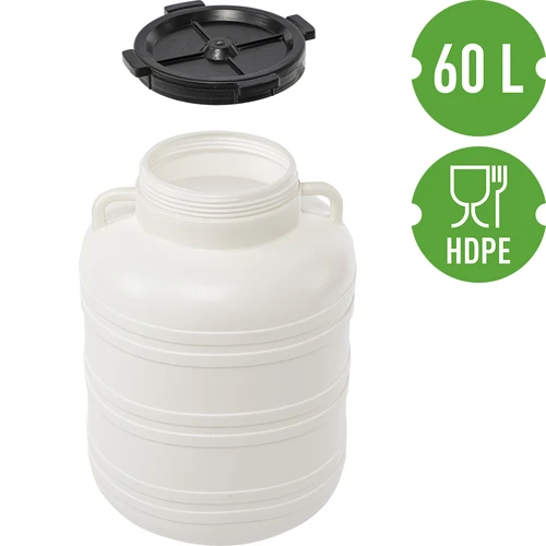 Bačva za kiseljenje 60 L - bijela, s ručkama - 3