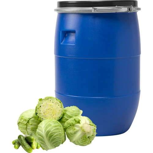 Bačva za kupus 60 L, s tlačnim obručem, plava, Sterk - 2