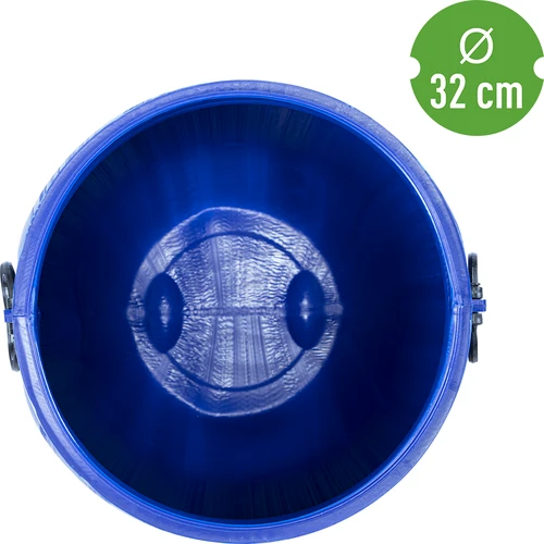 Bačva za kupus, krastavce 80 L, plava s obručem - 9