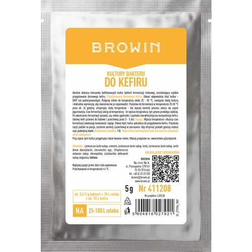 Kulture bakterija za kefir i kiselo mlijeko, 5 g