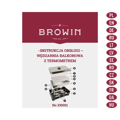 Balkonska dimilica s termometrom - 9