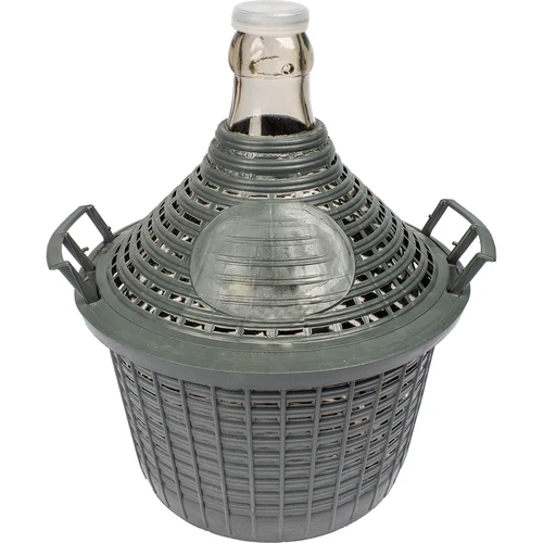 Balon za vino 5 L u plastičnoj košari  - 1 