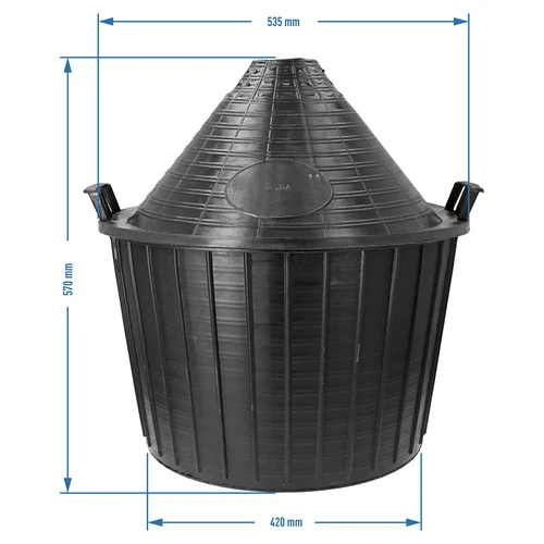 Balon za vino 54 L u plastičnoj košari - 6