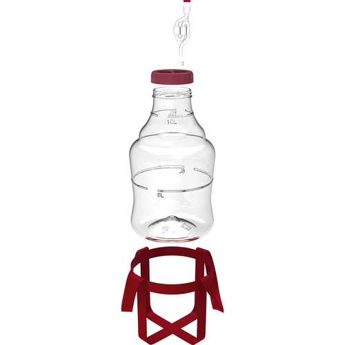 Balon za vino lagan, nelomljiv, s remenima, 10 L - 2