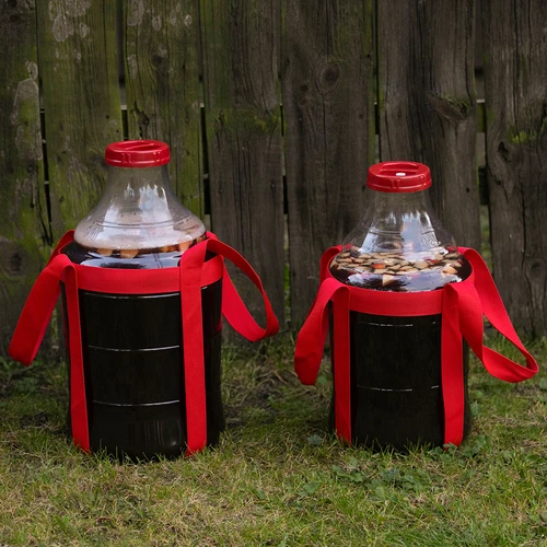 Balon za vino lagan, nelomljiv, s remenima, 20 L - 9