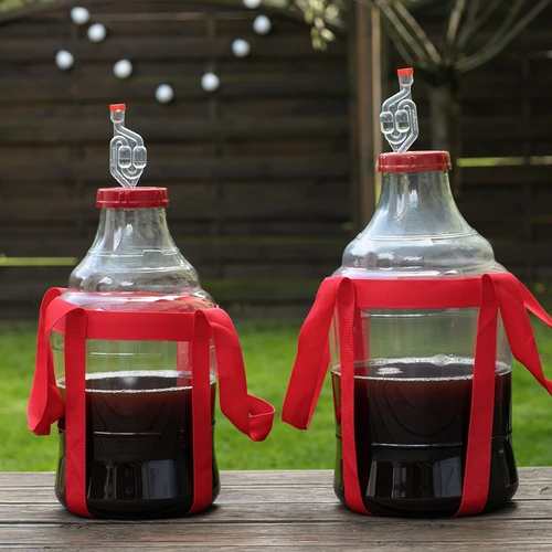 Balon za vino lagan, nelomljiv, s remenima, 25 L - 9