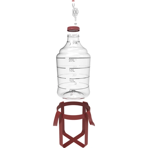 Balon za vino lagan, nelomljiv, s remenima, 25 L - 3
