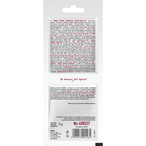 Bayanus kvasac + hranjiva tvar - Univerzalno - 21%, 17 g - 2