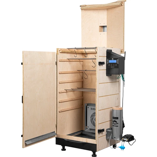 Bezokvirna pušnica dragON PLYWOOD NATURE s Wi-Fi upravljačem, 200 L - 3