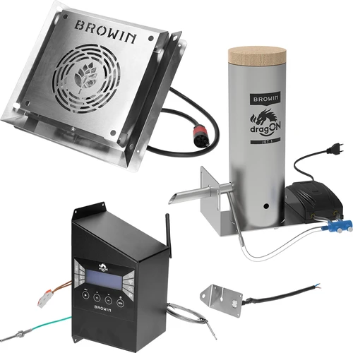 Bezokvirna pušnica dragON PLYWOOD NATURE s Wi-Fi upravljačem, 200 L - 7