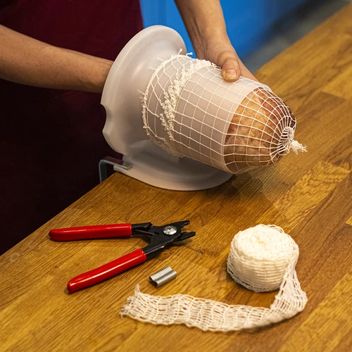 Bijela mreža za dimljenje 22 cm x 4 m do 220°C - 4