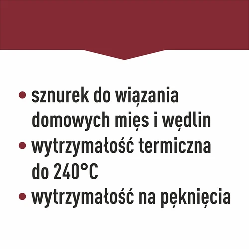 Bijeli pamučni mesarski konac (240°C) 55 m - 11