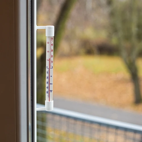 Bijeli vanjski termometar (-50°C do +50°C) 22cm - 6