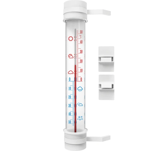 Bijeli vanjski termometar (-50°C do +50°C) 27cm  - 1 