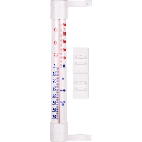 Bijeli vanjski termometar (-60°C do +50°C) 23cm  - 1 