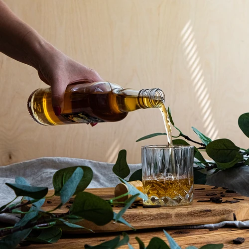 Boca 0,5 L s čepom i dvobojnim tiskom Whisky - 4 kom. - 10