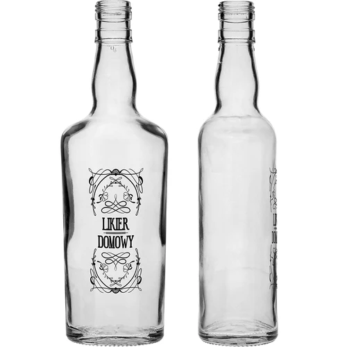 Boca 0,5 L s čepom i tiskom Domaći liker - 4 kom. - 5