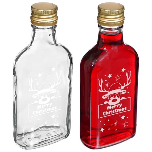 Boca 200 ml s poklopcem, blagdanski tisak - sob, 6 kom. - 4