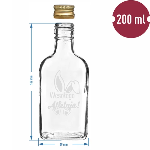 Boca 200ml s poklopcem, tisk USI ZECIĆA 6kom - 6