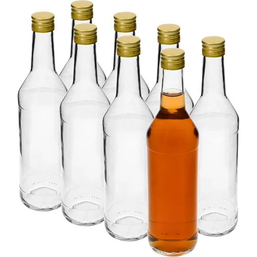 Boca 500 ml za votku ravna s čepovima - 8 kom. - 2