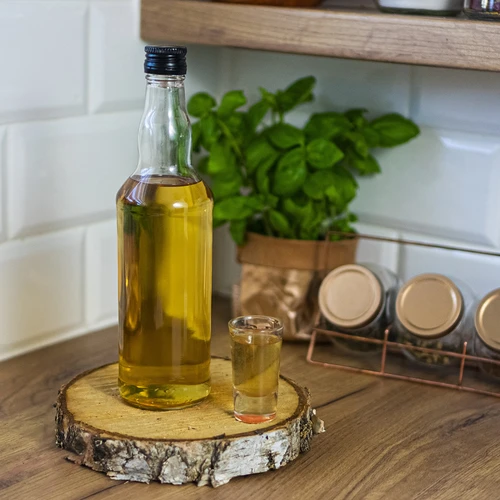 Boca 500 ml za votku, s crnim navojnim čepom, 6 kom. - 6