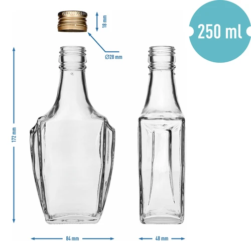 Boca Art Deco 250ml s čepom fi28 - 6